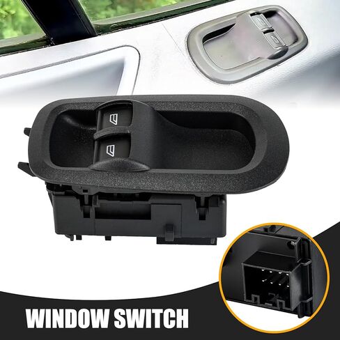 مفتاح نافذة الباب الرئيسي للسائق الأيسر الأمامي متوافق مع Ford Transit MK8 Custom 2014-2019/2015-2021 Transit-150 250 350 HD استبدال OE # 2029885 1791339 in Saudi Arabia