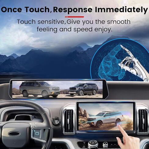 واقي شاشة GFJNFG لـ 2014-2021 GMC Sierra 1500/2014-2023 GMC Sierra 2500HD 3500HD واقي شاشة 8 بوصة 9H صلابة HD ملحقات زجاجية مقاومة للخدش in Saudi Arabia