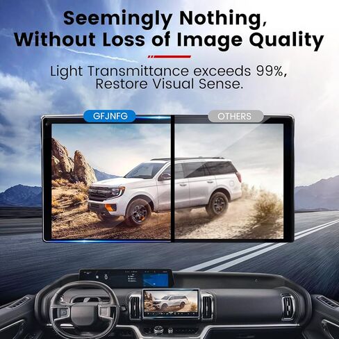 واقي شاشة GFJNFG لـ 2014-2021 GMC Sierra 1500/2014-2023 GMC Sierra 2500HD 3500HD واقي شاشة 8 بوصة 9H صلابة HD ملحقات زجاجية مقاومة للخدش in Saudi Arabia
