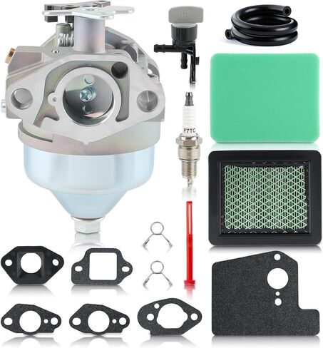 مكربن ​​GCV190 HRX217 متوافق مع محرك Honda GCV 190 GCV190A GCV190LA HRX 217 HRB217 HRX217K1 HRX217K2 أجزاء جزازة العشب مع مجموعات ضبط فلتر الهواء in Saudi Arabia