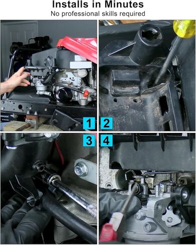 Aluminum Carburetor Carb Kit Fit for Troy-Bilt TB30R 10.5 HP 344cc Riding Lawn Mower Tractor Rear-Engine Replace 13CC26JD011, with Fuel Pipe and Gasket in Saudi Arabia