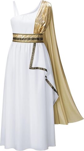 Women Greek Toga Costume for Aldult Ancient Greece Roman Mythos Outfit Halloween Cosplay in Kuwait