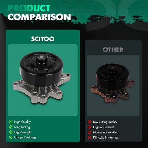 SCITOO AW9376 Professional Engine Water Pump for Chevrolet Prizm for Pontiac Vibe for Toyota Celica Corolla Matrix MR2 Spyder 1.8L in Saudi Arabia