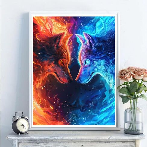 5D Diamond Art Kits for Adults - DIY Book Diamond Painting Kits, Full Round Drill - Crystal Embroidery Cross Stitch Craft for Wall Decor Christmas Gifts - 12x16 Inch A671 in Saudi Arabia