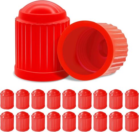 20PCS Tire Valve Stem Caps, Car Wheel Tire Valves Caps, Plastic Valve Stem Caps with O Rubber Seal, Airtight Seal Heavy Duty Dustproof Tire Valve Stem Covers for Car Truck Bike (Green, 25PCS) in Saudi Arabia