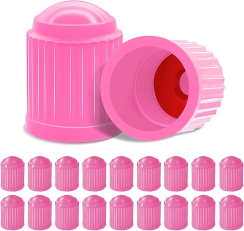 20PCS Tire Valve Stem Caps, Car Wheel Tire Valves Caps, Plastic Valve Stem Caps with O Rubber Seal, Airtight Seal Heavy Duty Dustproof Tire Valve Stem Covers for Car Truck Bike (Green, 25PCS) in Saudi Arabia