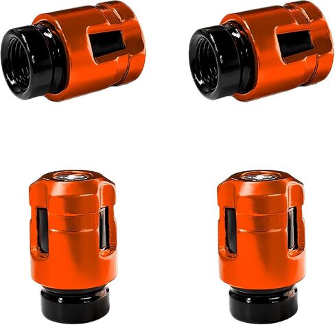 4 PCS Car Tire Valve Stem Caps, Unique Shape Corrosion-Resistant Aluminum Auto Wheel Valve Covers, Dustproof Leak-Proof Tire Air Caps for Trucks SUVs Motorcycles Bicycles (Red) in Saudi Arabia