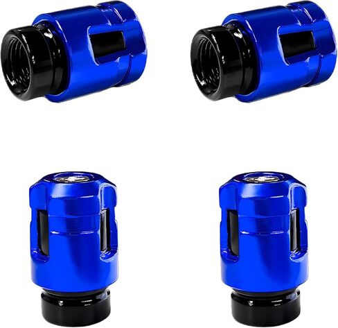 4 PCS Car Tire Valve Stem Caps, Unique Shape Corrosion-Resistant Aluminum Auto Wheel Valve Covers, Dustproof Leak-Proof Tire Air Caps for Trucks SUVs Motorcycles Bicycles (Red) in Saudi Arabia