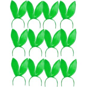 مجموعة من 12 قطعة من إكسسوارات الأزياء التنكرية لأرنب عيد الفصح باللون الأخضر مقاس 9.5 سم in Kuwait