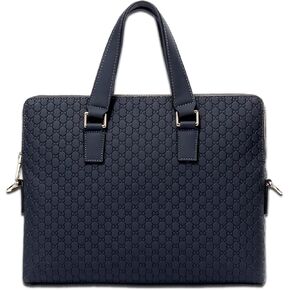 Men's Briefcase Fashion Shoulder Bag Crossbody 14 Inch Laptop Male Business Handbag Travel Bag(Blue) in Kuwait