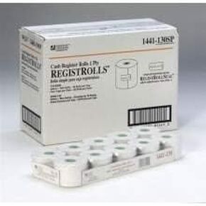 White Bond 1 Ply Register Roll, 44 Millimetre - 50 Rolls per case. in Kuwait