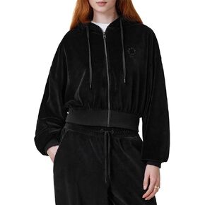 AllSaints Women's Vinny Velvet Hoody in Kuwait