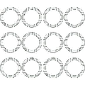 12 Pack 12 Inch Metal Wreath Frames/Form/Ring for DIY Christmas, New Year,Wedding,Party Decorations & Crafts in Kuwait