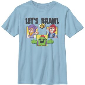 Boy's Brawl Stars Ranger Ranch Brawlers T-Shirt - Light Blue - Large in Kuwait
