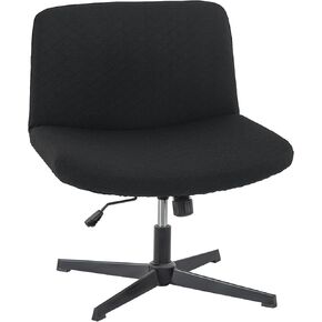 LATTVTT Waterproof Criss Cross Chair Cover，Elastic Jacquard Fabric Vanity Chair Cover， High-Stretch Armless Wide Seat Accent Chair Covers Washable Slipcover Office Chair Covers(T-Pink,No Chair Inside) in Saudi Arabia