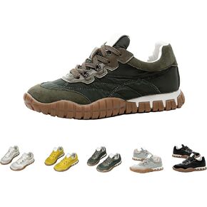 Women's Trendy Training Sneakers - Vintage Y2K Style - Stitched Upper Fashionable Stripes Thick Non-Slip Sole Casual Athletic Shoes in Kuwait