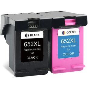 QSYRAINBOW 652XL Ink Cartridge Compatible Replacement for 652 652 XL for Deskjet 1115 1118 2135 2136 3636 3835 4535 Printers(2pcs) in Kuwait