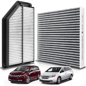 AUTOKAY 80292SDAA01 17220RV0A00 Cabin Engine Air Filter Set Fits for Honda Odyssey 3.5L 2011 2012 2013 2014 2015 2016 2017 RE# 80292-SEC-A01 80292-SWA-A01 CF10134 17220-RV0-A00 CA11042 AF6153 in Kuwait