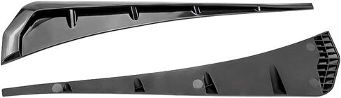 Hex Autoparts قطعتان من أغطية فتحات تهوية جناح السيارة الجانبية العالمية مع شريط مزدوج الجوانب، ملصقات على شكل واقي الطين باللون الأسود اللامع، زخرفة الجسم الخارجية اليسرى واليمنى لمعظم المركبات in Saudi Arabia