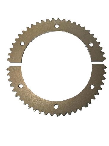 Split Aluminum Sprocket 53 Tooth for 35 Chain (Silver) in Saudi Arabia