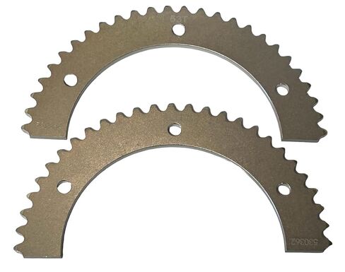 Split Aluminum Sprocket 53 Tooth for 35 Chain (Silver) in Saudi Arabia