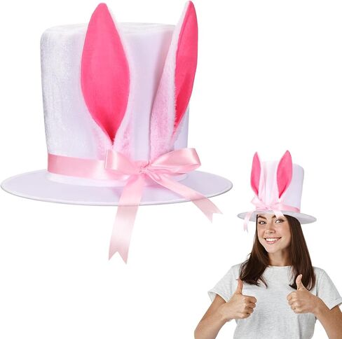 Bunny Ear Top Hat Bunny Ears Rabbit Hat for Women Cute Rabbit for Carnival Easter Halloween Party Cosplay Accessory in Saudi Arabia