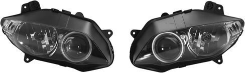 زوج محرك XFMT مجموعة مصابيح إضاءة الرأس السوداء متوافقة مع Yamaha YZF R1 1000 2004 2005 2006 in Kuwait
