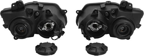 زوج محرك XFMT مجموعة مصابيح إضاءة الرأس السوداء متوافقة مع Yamaha YZF R1 1000 2004 2005 2006 in Kuwait