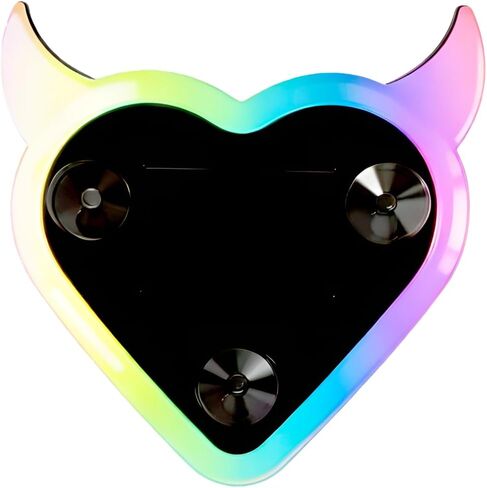 Solar Powered Car LED Ambient Light - Heart Shaped LED Neon Light for Rear & Side Windows, 6 Colors, Romantic Gift for Valentine's Day, Anniversary, Date Night in Kuwait