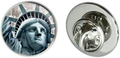 Statue of Liberty New York City Metal 0.75" Lapel Hat Pin Tie Tack Pinback in Saudi Arabia