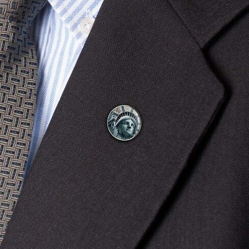 Statue of Liberty New York City Metal 0.75" Lapel Hat Pin Tie Tack Pinback in Saudi Arabia