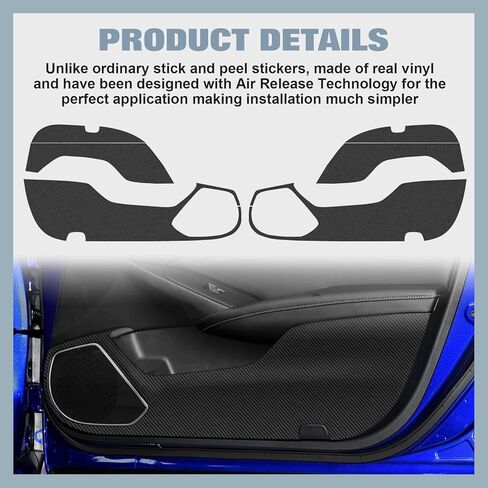 x xotic tech Car Door Anti Kick Pad Stickers Compatible with Honda Accord 10th Gen 2018-2022 Carbon Fiber Pattern Protector Guard in Saudi Arabia