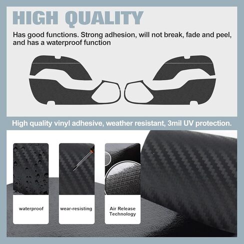 x xotic tech Car Door Anti Kick Pad Stickers Compatible with Honda Accord 10th Gen 2018-2022 Carbon Fiber Pattern Protector Guard in Saudi Arabia