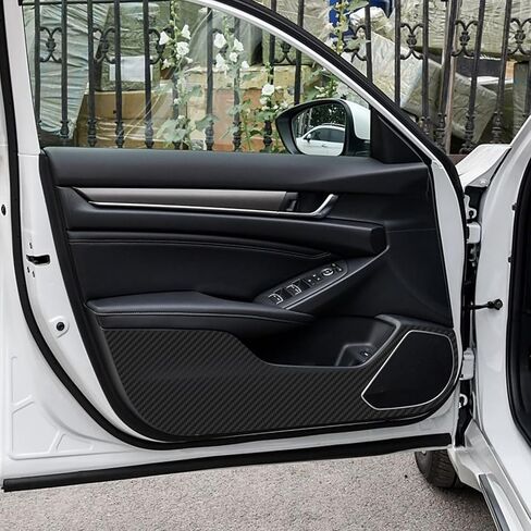 x xotic tech Car Door Anti Kick Pad Stickers Compatible with Honda Accord 10th Gen 2018-2022 Carbon Fiber Pattern Protector Guard in Saudi Arabia
