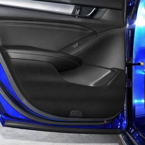 x xotic tech Car Door Anti Kick Pad Stickers Compatible with Honda Accord 10th Gen 2018-2022 Carbon Fiber Pattern Protector Guard in Saudi Arabia