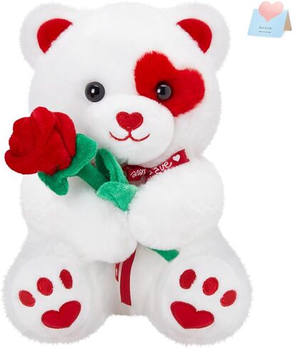 Glow Guards Valentine's Spot Dog Stuffed Animal, 10'' Cute Labrador Dog Plush with Red Heart, Soft Puppy Plushie, Valentines Stuffed Animals 2026,Gifts for Girlfriend Mom Kids Birthday in Saudi Arabia