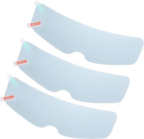 3pcs 9.65"x2.87" Anti Fog Film for Motorcycle Helmet Universal Anti Fog Shield Film Lens Sticker Durable Nano Coating Sticker Film Helmet Accessory Stylish Design in Saudi Arabia