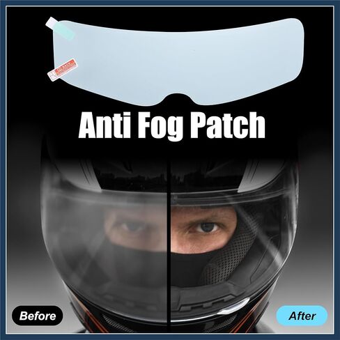 3pcs 9.65"x2.87" Anti Fog Film for Motorcycle Helmet Universal Anti Fog Shield Film Lens Sticker Durable Nano Coating Sticker Film Helmet Accessory Stylish Design in Saudi Arabia