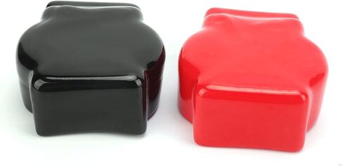 Battery Terminal Cover, 2Pcs Terminal Insulating Protector Top Post Universal Positive and Negative Cable Covers in Red and Black for Car Motorcycle Trucks in Saudi Arabia