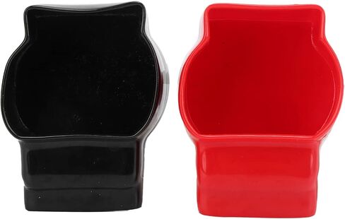 Battery Terminal Cover, 2Pcs Terminal Insulating Protector Top Post Universal Positive and Negative Cable Covers in Red and Black for Car Motorcycle Trucks in Saudi Arabia