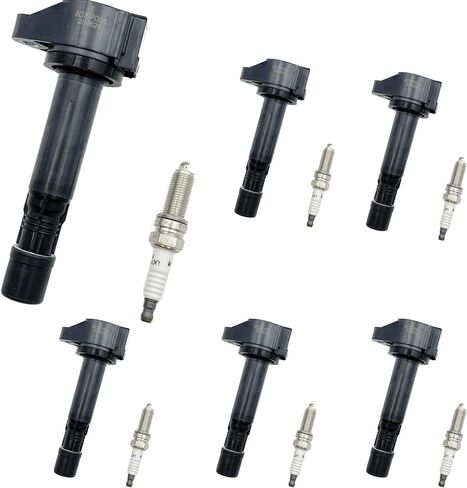6pcs Ignition Coil and Spark Plugs Replacement Honda Accord 2013-2017, Pilot 2016-2019, Odyssey 2018-2019, Ridgeline 2017-2019, Crosstour & Acura RDX, TLX, RLX in Saudi Arabia