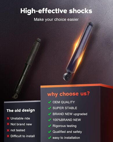 Cciyu 2 × دعامات خلفية ممتصة للصدمات تناسب 2003 2004 2005 2006 لـ Acura MDX 349039 37246 in Kuwait