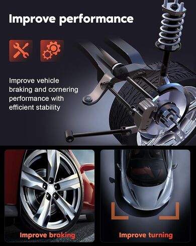 Cciyu 2 × دعامات خلفية ممتصة للصدمات تناسب 2003 2004 2005 2006 لـ Acura MDX 349039 37246 in Kuwait