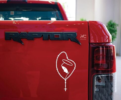 – Mary Rosary Decal Stickers - Indoor & Outdoor Decals Use for Car, Truck, Tablet Tumbler, Cell Phone, Cars, Window - Religious Holy Rosary Sticker Decal - VC-465 in Saudi Arabia