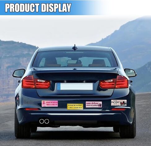 10PCS Funny Car Bumper Magnet Prank Decals, Waterproof Car Stickers Hot Girls Hit Curbs New Driver Please Be Patient Beep Honk Poop in Saudi Arabia
