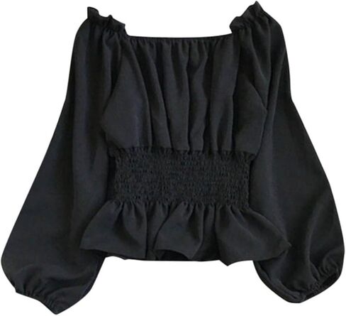 Shirt Women Sleeve Off The Shoulder Blouse Dressy Top in Saudi Arabia