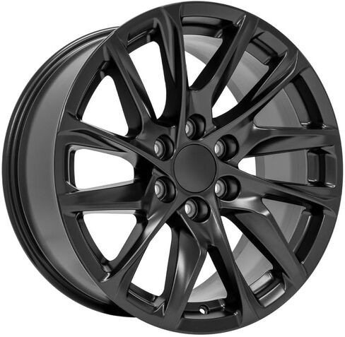 OE Wheels CA90 20 Inch Rims and Tires Fit Escalade Style 6x139.7 20x9 Satin Black - Hollander 4875 - TS-37 AT 275/55-20 (Set of 4) in Saudi Arabia
