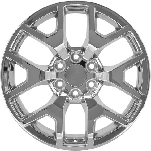 OE Wheels CV92 22 Inch Rims and Tires Fit Sierra 1500 Honeycomb Style 6x139.7 22x9 Chrome - Hollander 5656 - TS-37 AT 285/45-22 (Set of 4) in Saudi Arabia