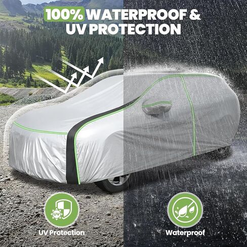 Cartist 420d Car Cover Fits for Honda CRV 1997-2025 2026, All Weather Car Covers Outdoor for CRV Accessories, Waterproof, with Zipper & Reflective Safety Strips in Saudi Arabia