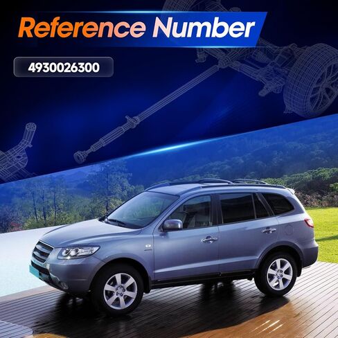 Rear Drive Shaft Prop Shaft Driveshaft Assembly [4WD Automatic Transmission] Fit for 2003-2006 Hyundai Santa Fe 3.5L, OE 65-3505, 4930026300 in Saudi Arabia